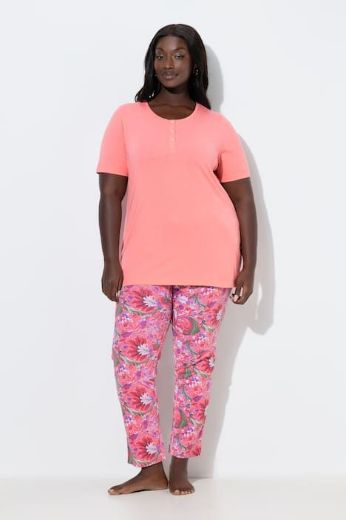 Plus size veliki brojevi Pidžama kratkih rukava i dugih nogavica za punije