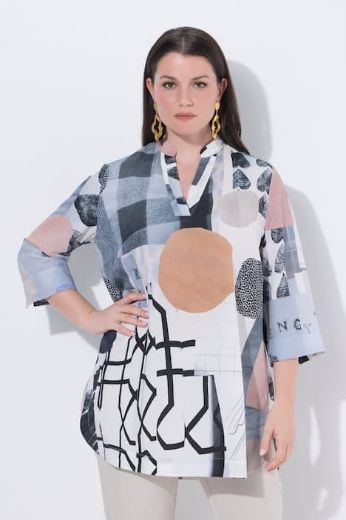 Plus size veliki brojevi Tunika 3/4 rukava za punije