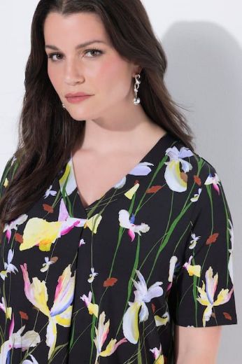 Plus size veliki brojevi Majica kratkih rukava V ovratnika za punije