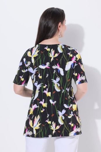 Plus size veliki brojevi Majica kratkih rukava V ovratnika za punije