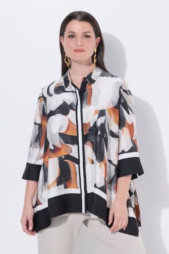 Plus size veliki brojevi Bluza 3/4 rukava šireg kroja za punije