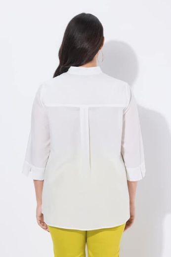 Plus size veliki brojevi Bluza 3/4 rukava V ovratnika za punije