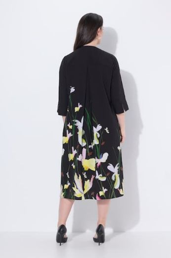 Plus size veliki brojevi Haljina midi 3/4 rukava za punije