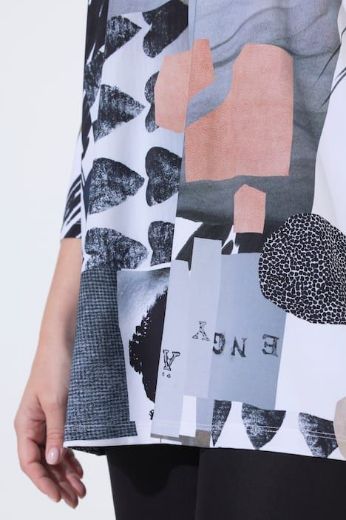 Plus size veliki brojevi Majica 3/4 rukava A kroja za punije