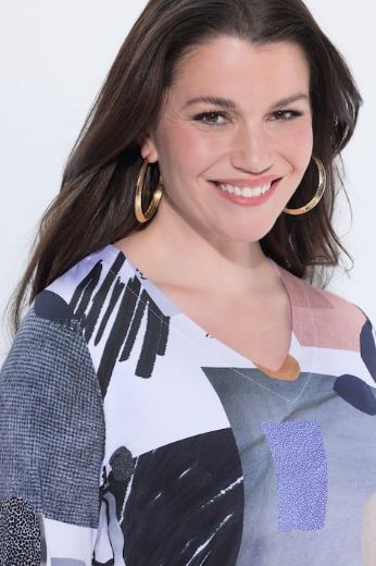 Plus size veliki brojevi Majica 3/4 rukava A kroja za punije