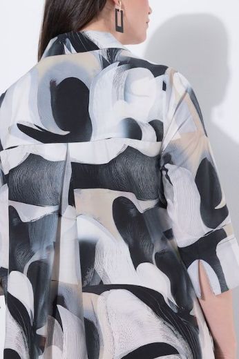 Plus size veliki brojevi Haljina midi 3/4 rukava za punije