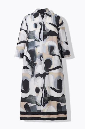 Plus size veliki brojevi Haljina midi 3/4 rukava za punije