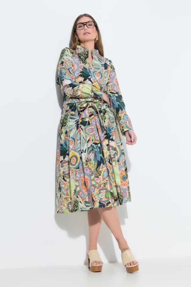 Plus size veliki brojevi Suknja midi A kroja za punije