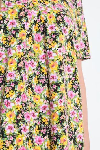 Plus size veliki brojevi Majica kratkih rukava V ovratnika za punije