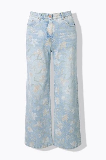 Plus size veliki brojevi Traperice širokih nogavica za punije