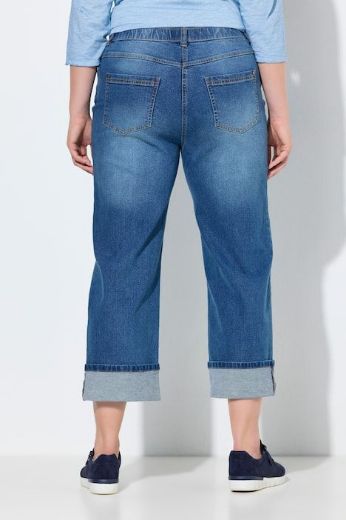 Plus size veliki brojevi Traperice širokih ravnih nogavica za punije