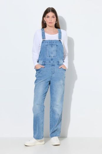 Plus size veliki brojevi Kombinezon od trapera na tregere za punije