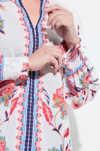 Plus size veliki brojevi Tunika dugih rukava V ovratnika za punije