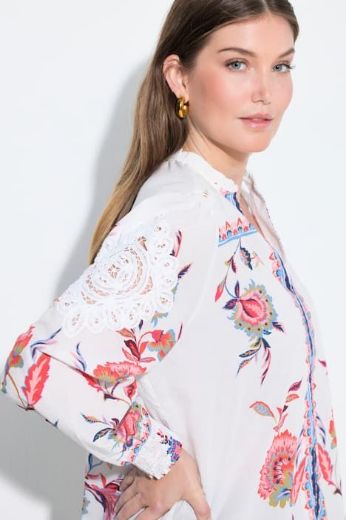 Plus size veliki brojevi Tunika dugih rukava V ovratnika za punije