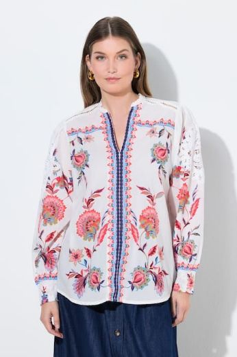 Plus size veliki brojevi Tunika dugih rukava V ovratnika za punije