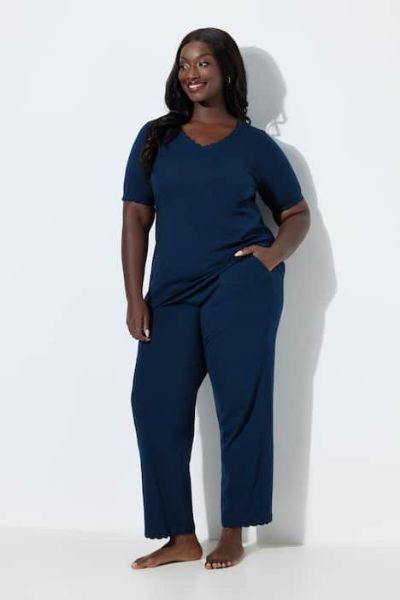 Veliki brojevi Pidžama kratkih rukava i dugih nogavica moda za punije