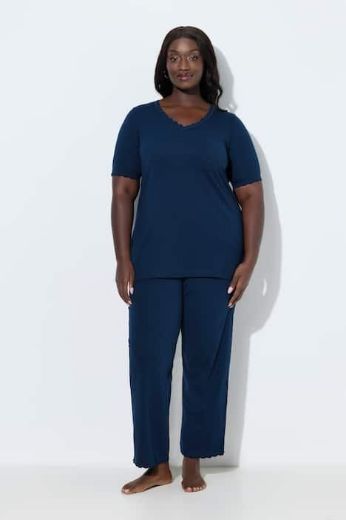 Plus size veliki brojevi Pidžama kratkih rukava i dugih nogavica za punije