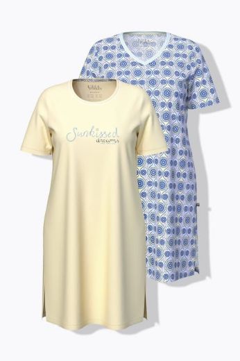 Plus size veliki brojevi Spavaćica kratkih rukava 2 komada za punije