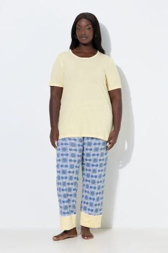 Plus size veliki brojevi Pidžama kratkih rukava i dugih nogavica set od 3 djela za punije