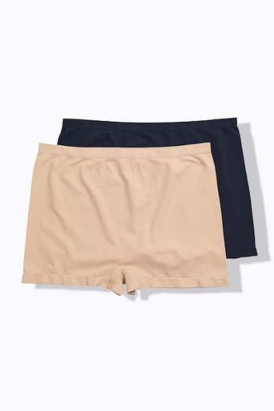 Veliki brojevi Gaćice produženih nogavica 2 komada moda za punije