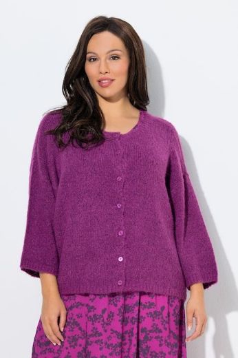 Plus size veliki brojevi Kardigan 3/4 rukava na kopčanje za punije