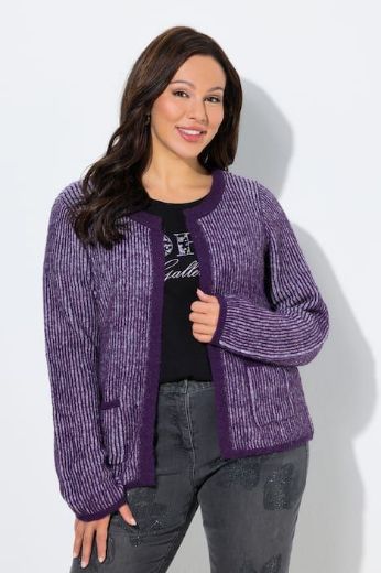 Plus size veliki brojevi Kardigan pleteni otvorenog kroja za punije