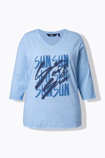 Plus size veliki brojevi Majica 3/4 rukava V ovratnika za punije