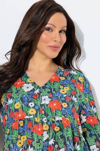 Plus size veliki brojevi Tunika 3/4 rukava A kroja za punije