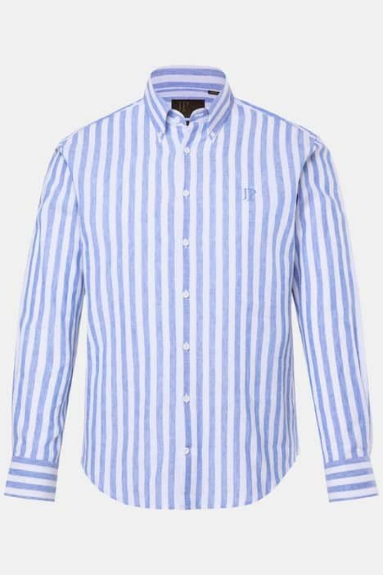 Plus size veliki brojevi Košulja dugih rukava  od mješavine lana za punije