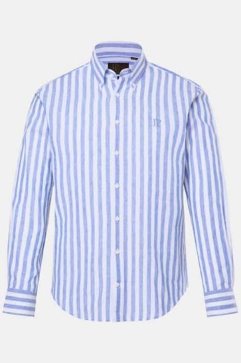 Plus size veliki brojevi Košulja dugih rukava  od mješavine lana za punije