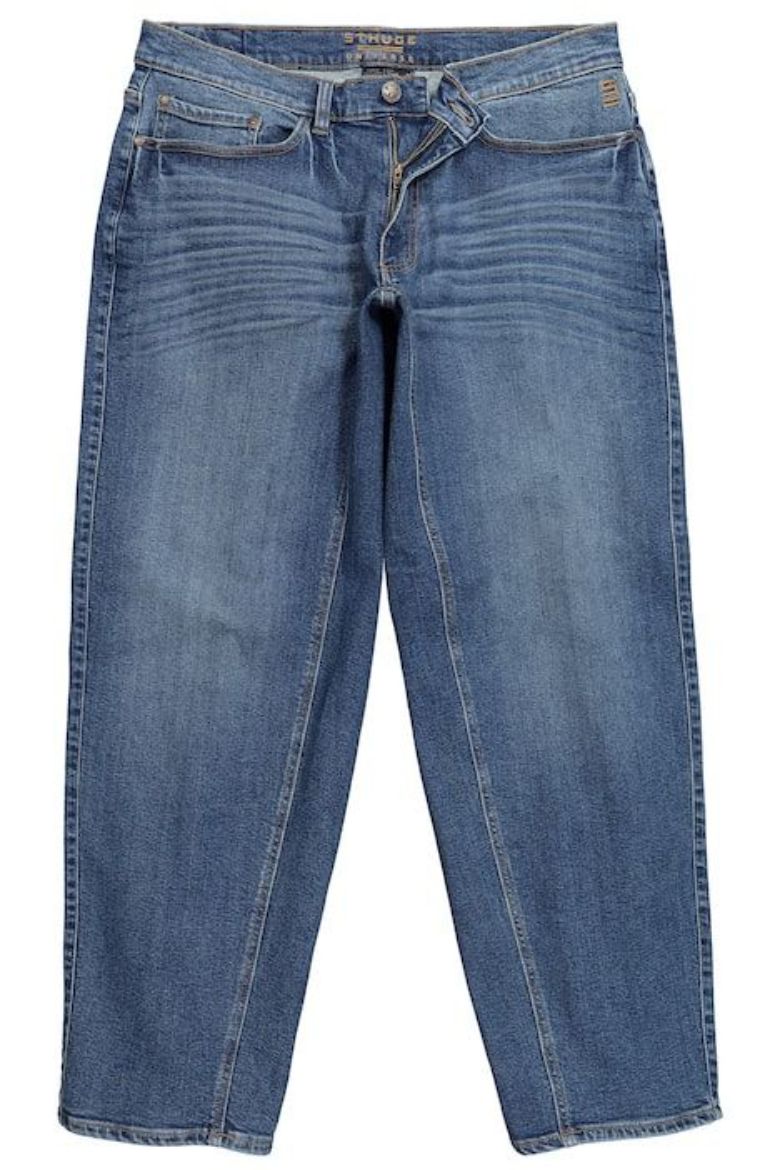 Plus size veliki brojevi Traperice širokog kroja za punije