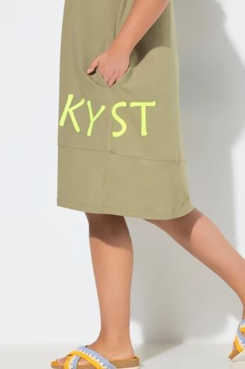 Plus size veliki brojevi Haljina sa grafičkim printom za punije