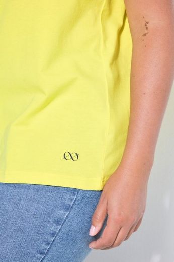 Plus size veliki brojevi Majica sa v izrezom i kratkih rukava za punije