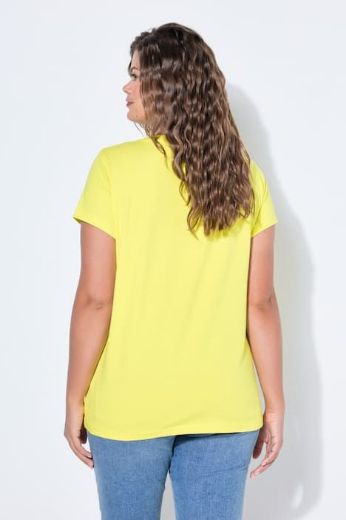 Plus size veliki brojevi Majica sa v izrezom i kratkih rukava za punije