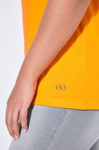 Plus size veliki brojevi Majica sa v izrezom i kratkih rukava za punije