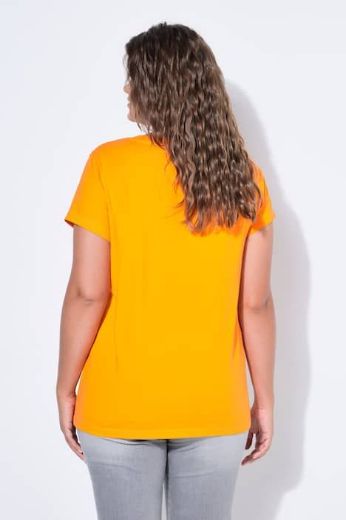 Plus size veliki brojevi Majica sa v izrezom i kratkih rukava za punije