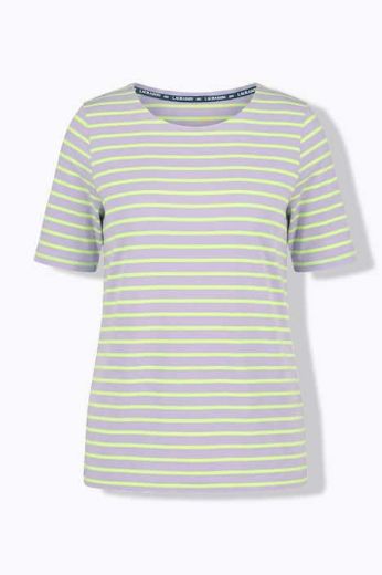 Plus size veliki brojevi Majica prugasta kratkih rukava za punije