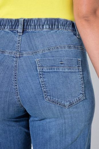 Plus size veliki brojevi Traperice skraćenih širokih nogavica za punije