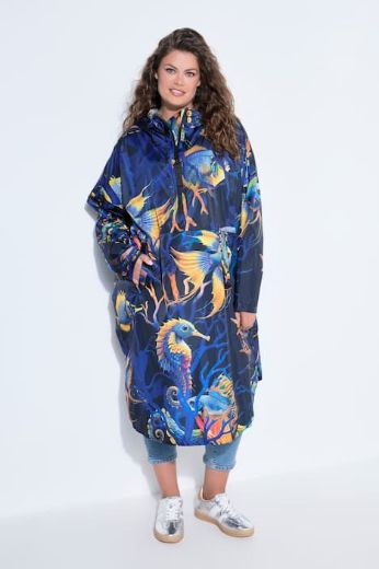 Plus size veliki brojevi Kabanica dugih rukava s kapuljačom za punije