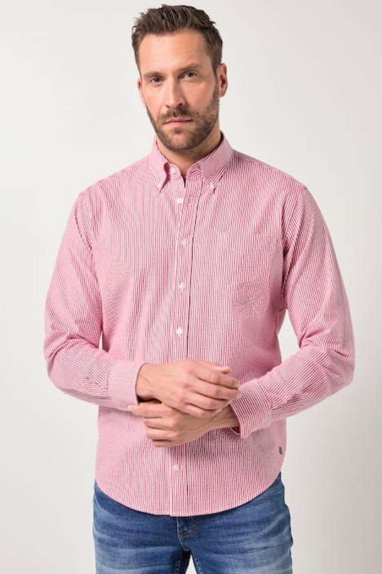 Plus size veliki brojevi Košulja dugih rukava na pruge za punije