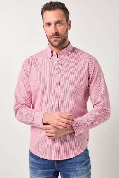 Veliki brojevi Košulja dugih rukava na pruge moda za punije