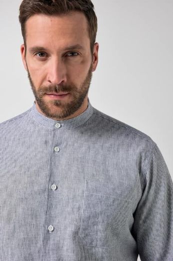 Plus size veliki brojevi Košulja dugih rukava na pruge za punije