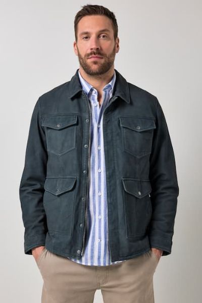 Veliki brojevi Jakna kožna s patentom moda za punije