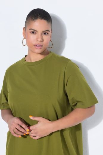 Plus size veliki brojevi Majica dugi model kratkih rukava za punije