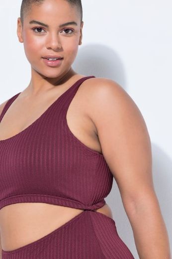 Plus size veliki brojevi Kupaći kostim jednodijelni s otvorima za punije