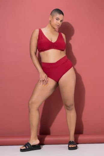 Plus size veliki brojevi Kupaće gaće visokog struka za punije