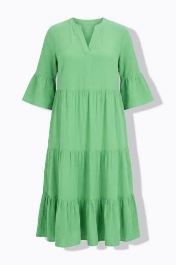 Plus size veliki brojevi Haljina 3/4 rukavi A kroja duži model za punije