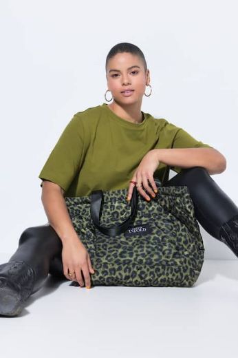 Plus size veliki brojevi Torba prošivena s leopard uzorkom za punije