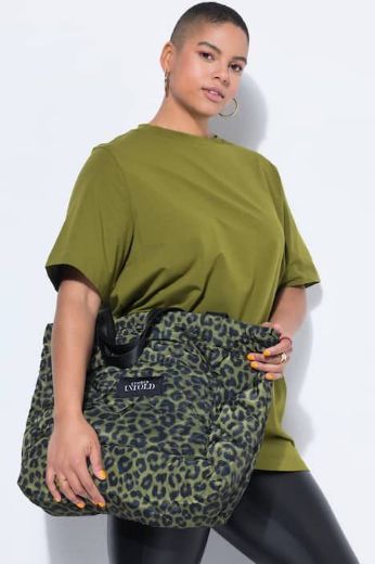 Plus size veliki brojevi Torba prošivena s leopard uzorkom za punije