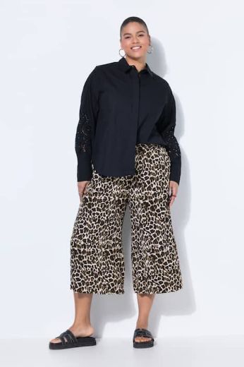 Plus size veliki brojevi Hlače skraćenih širokih nogavica za punije